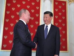 Кинески предсједник Си Ђинпинг и руски предсједник Владимир Путин