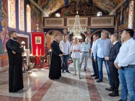 Жељка Цвијановић у цркви Светог Марка