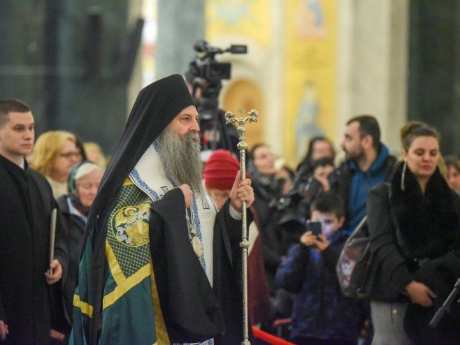 Патријарх Порфирије (фото: TANJUG / MILOŠ MILIVOJEVIĆ)